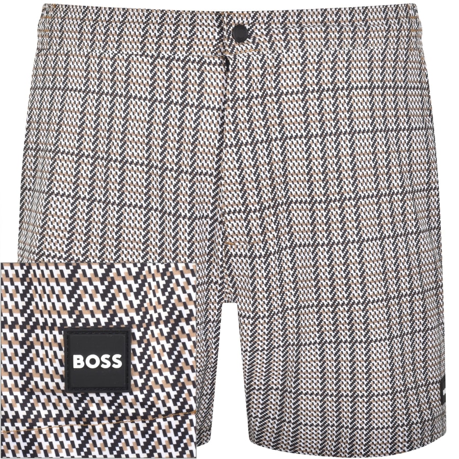 Image number 1 for BOSS Beach To Bar Swim Shorts Black