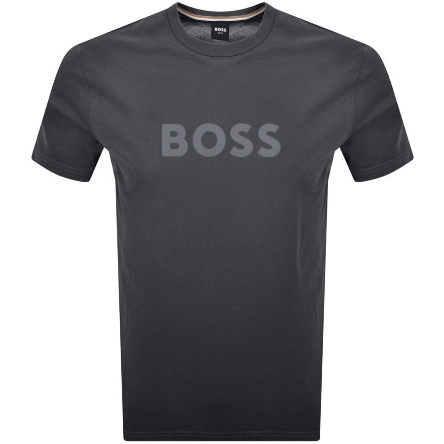 Image number 1 for BOSS Logo T Shirt Grey
