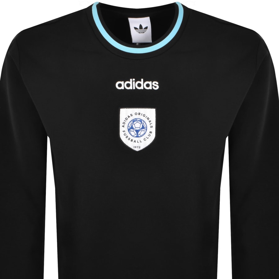 Image number 2 for adidas Crew Neck Fussball Club Sweatshirt Black