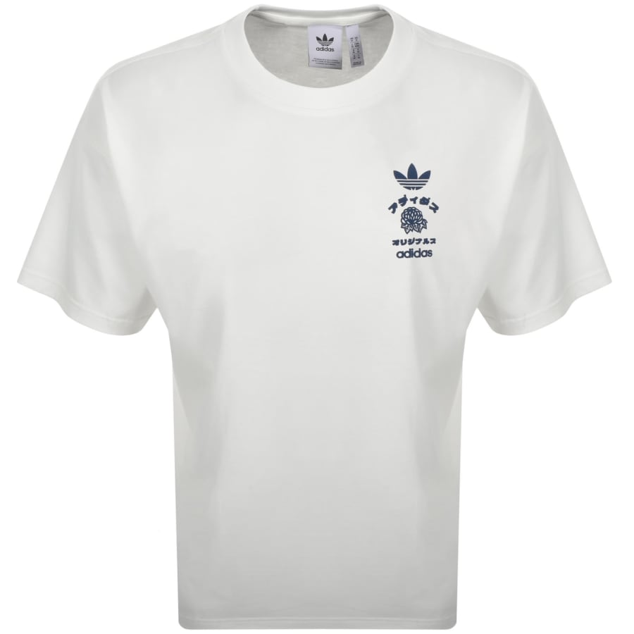 Image number 2 for adidas Originals Japan Florals T Shirt Off White