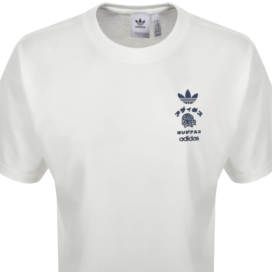 Image number 3 for adidas Originals Japan Florals T Shirt Off White