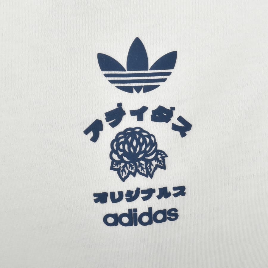 Image number 4 for adidas Originals Japan Florals T Shirt Off White