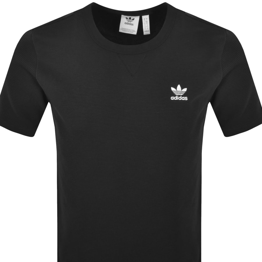 Image number 2 for adidas Originals Essential Waffle T Shirt Black