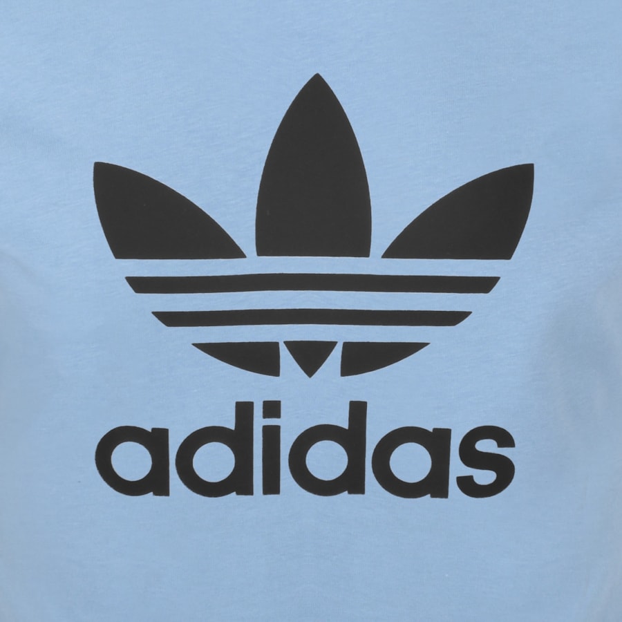 Image number 3 for adidas Originals Trefoil T Shirt Ash Blue