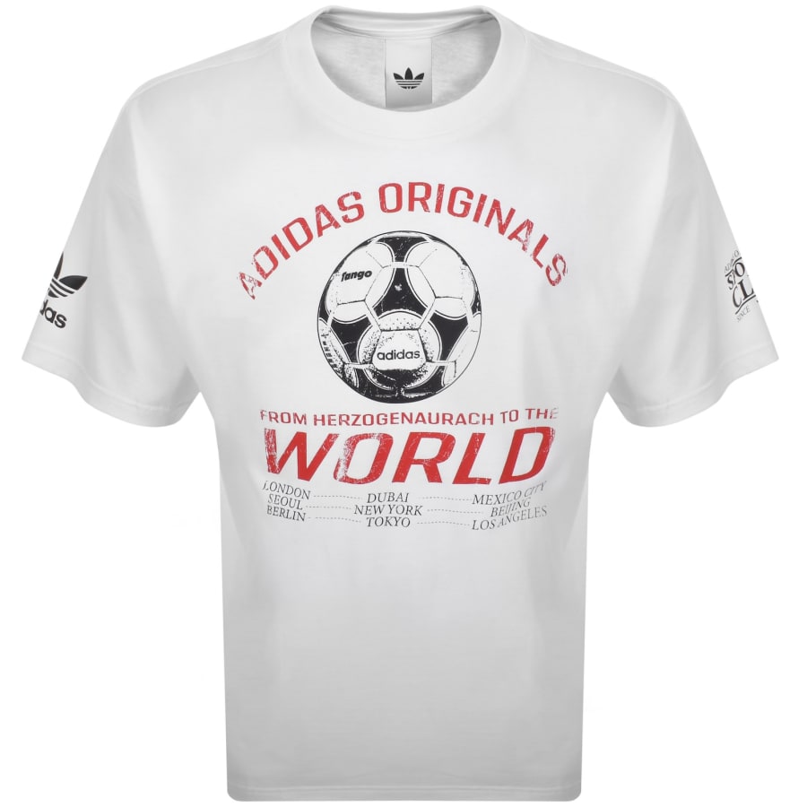 Image number 1 for adidas Originals 90s Football T Shirt White