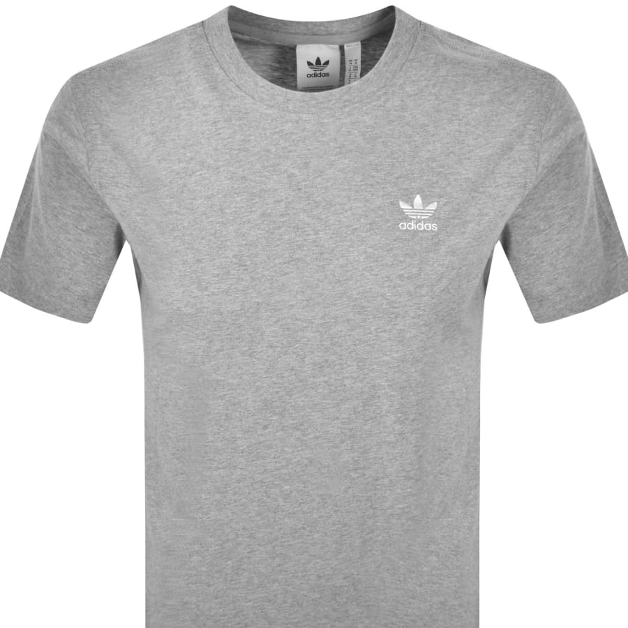 Image number 2 for adidas Trefoil Essential T Shirt Grey