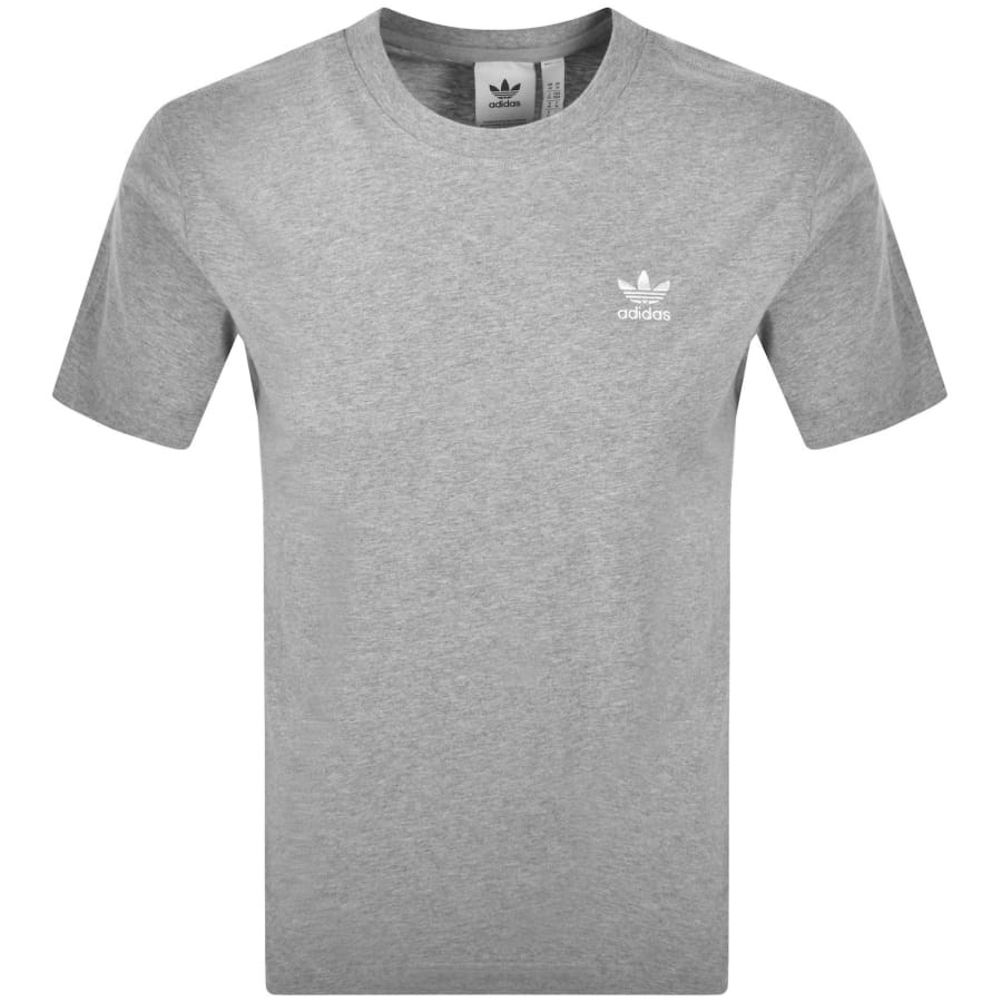 Image number 1 for adidas Trefoil Essential T Shirt Grey