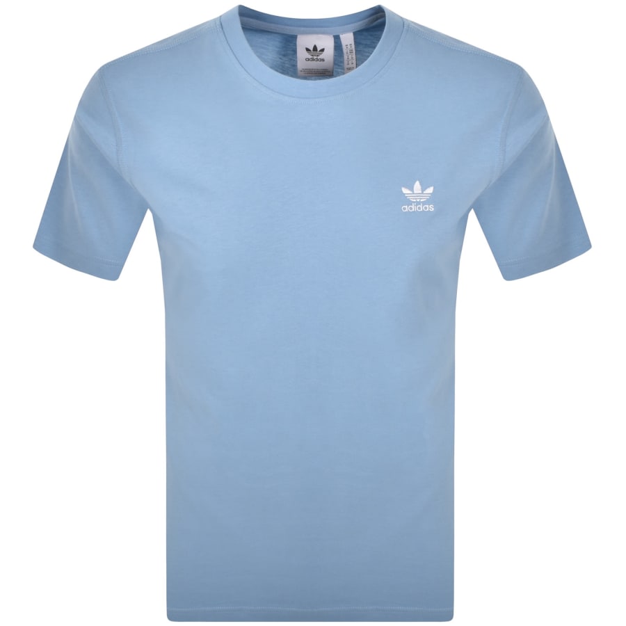 Image number 1 for adidas Trefoil Essential T Shirt Ash Blue