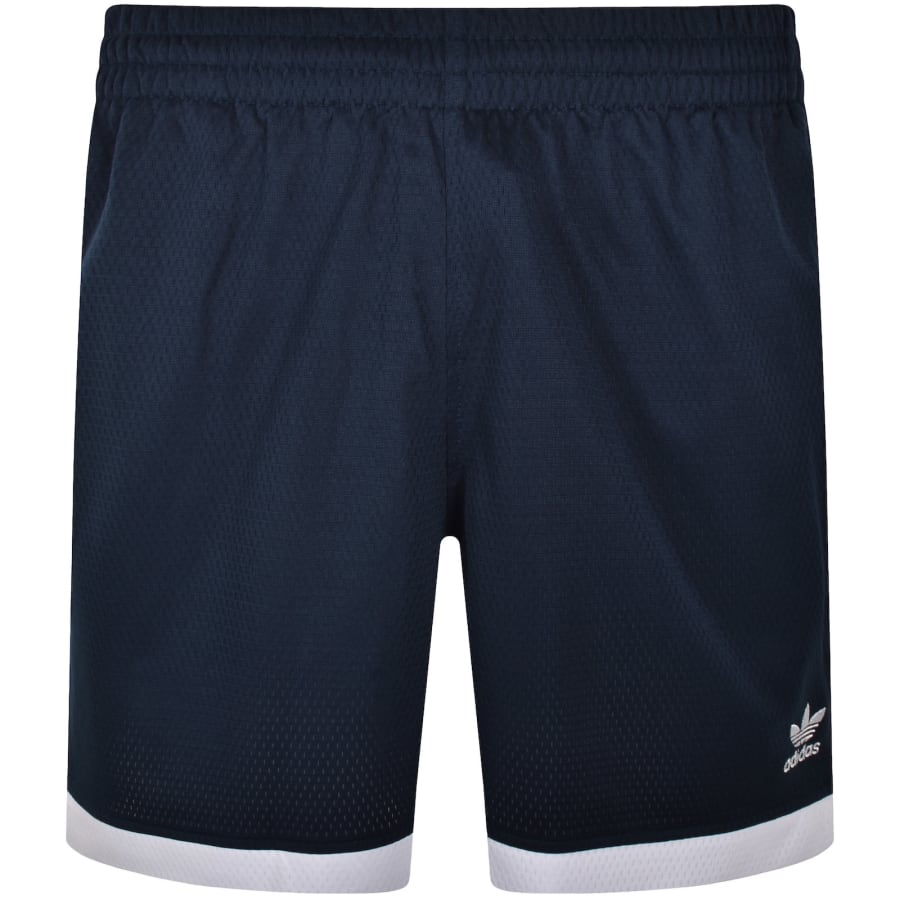 Image number 2 for adidas Originals Mockeyelet Shorts Navy