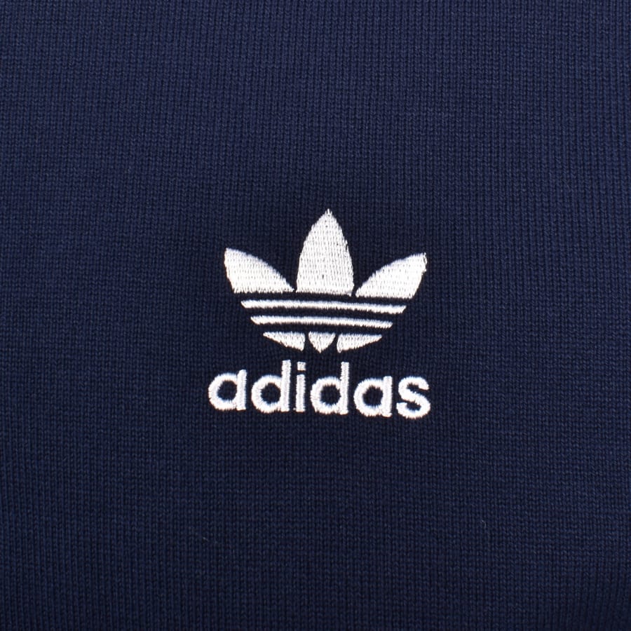 Image number 3 for adidas Originals Rugby Long Sleeve Polo Navy