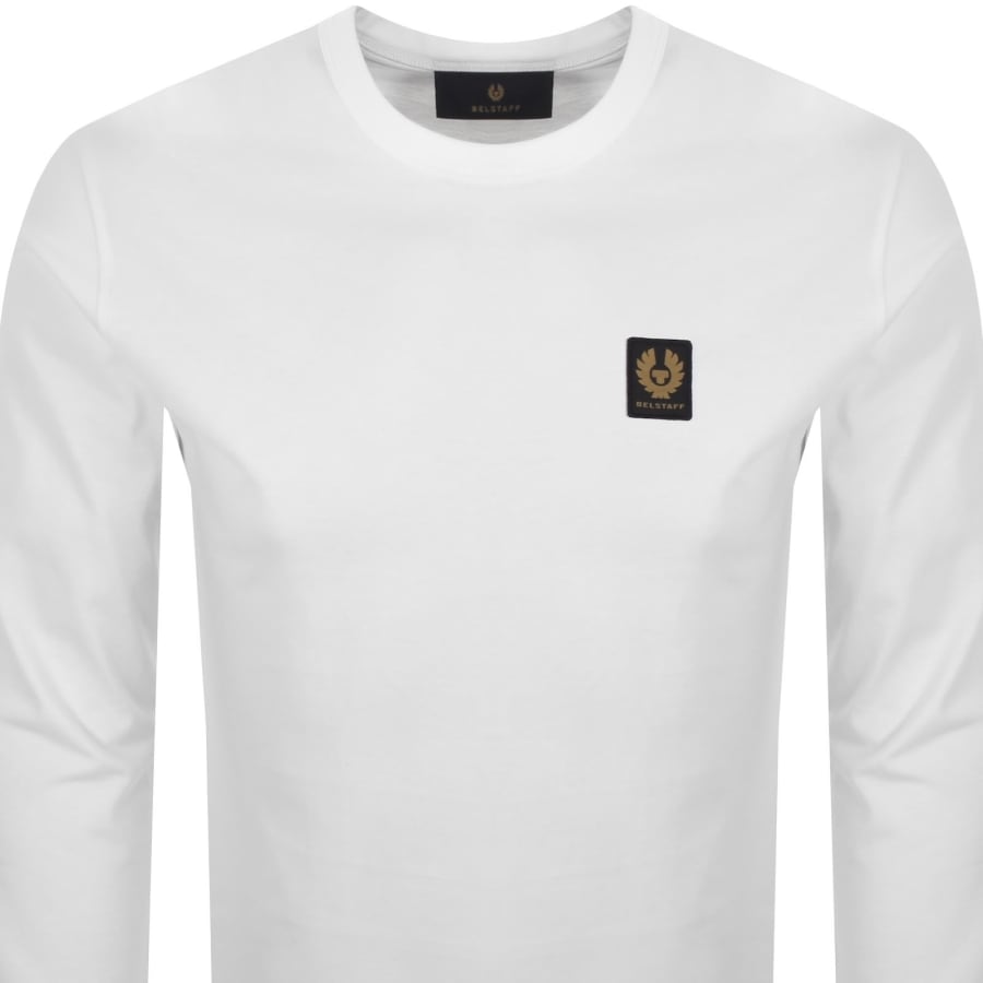 Image number 2 for Belstaff Long Sleeve Logo T Shirt White