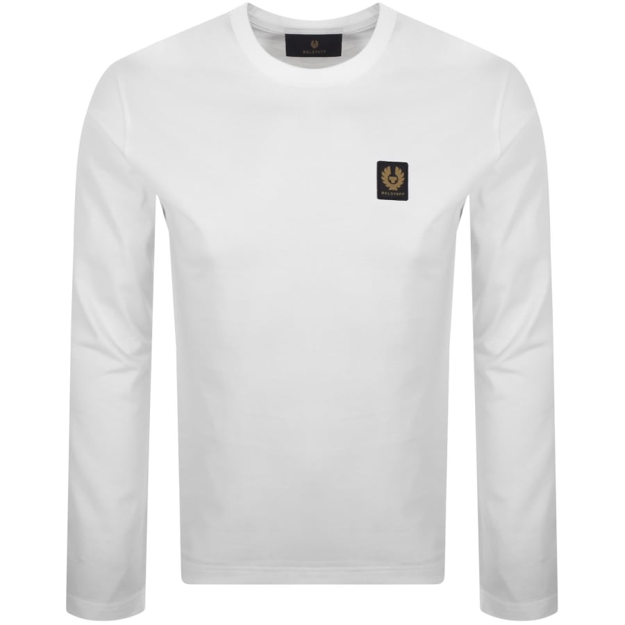 Image number 1 for Belstaff Long Sleeve Logo T Shirt White