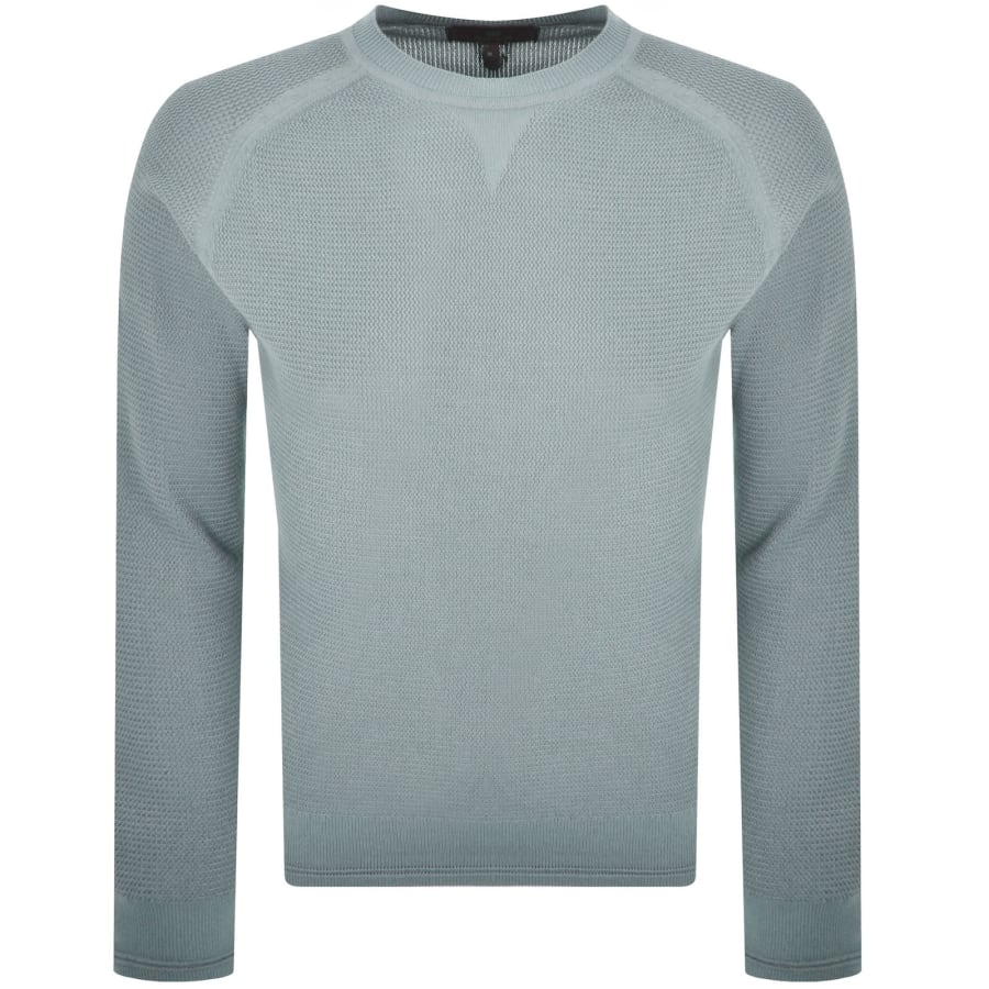 Image number 2 for Belstaff Guide Crew Neck Jumper Blue