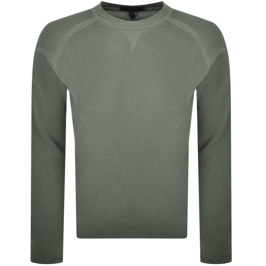 Image number 2 for Belstaff Guide Crew Neck Jumper Green