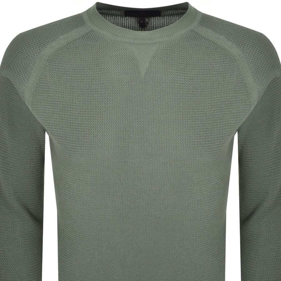 Image number 3 for Belstaff Guide Crew Neck Jumper Green