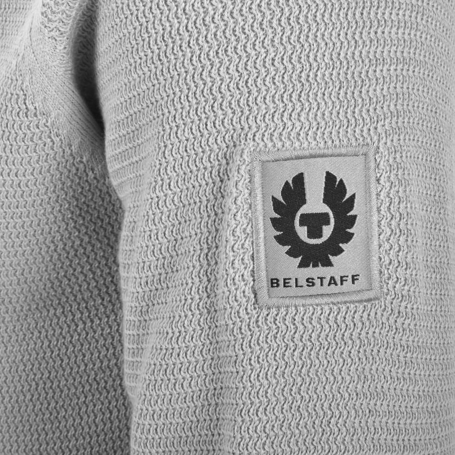Image number 4 for Belstaff Guide Quarter Zip Jumper Grey