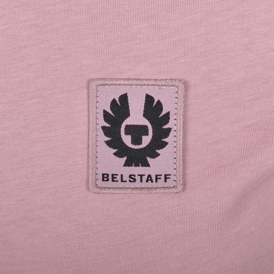 Image number 3 for Belstaff Short Sleeve Logo T Shirt Pink
