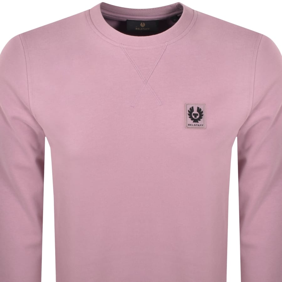 Image number 2 for Belstaff Crew Neck Sweatshirt Pink