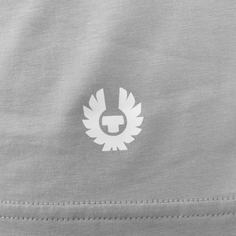 Image number 4 for Belstaff Short Sleeve Logo T Shirt Cement Grey