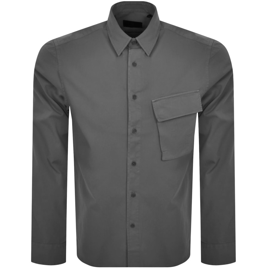Image number 2 for Belstaff Scale Long Sleeved Shirt Grey