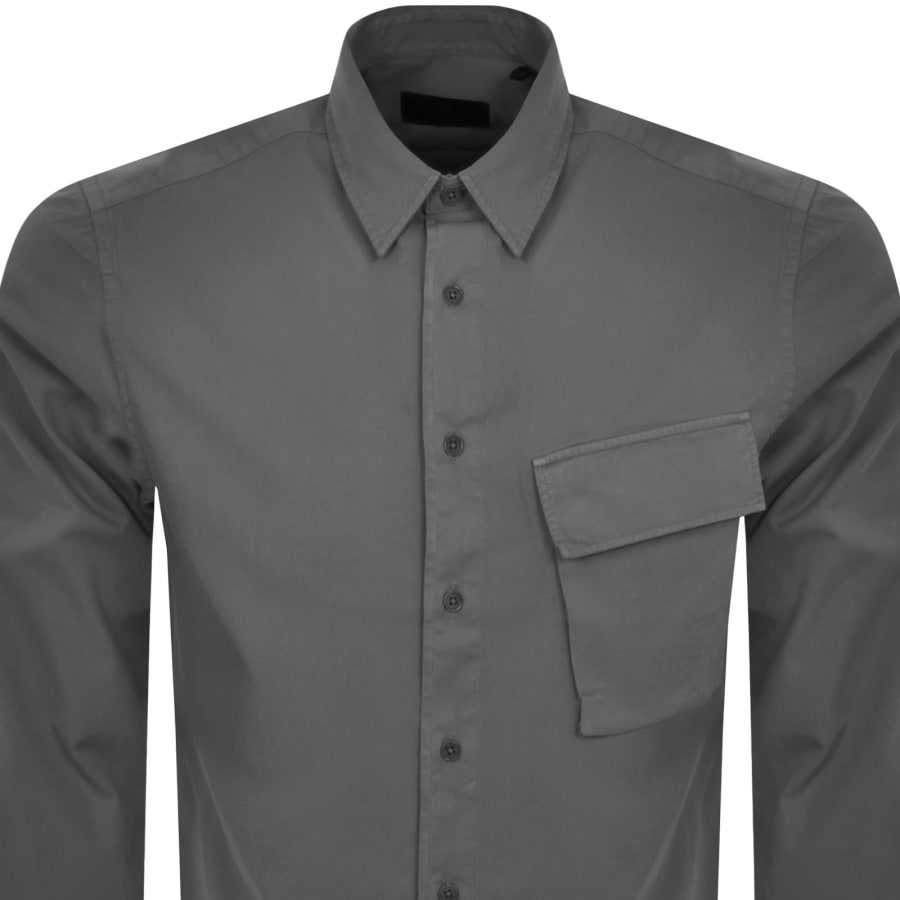Image number 3 for Belstaff Scale Long Sleeved Shirt Grey