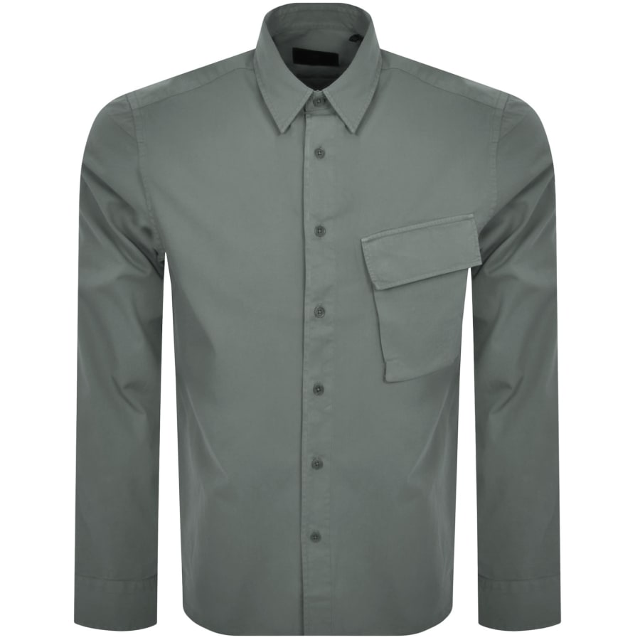 Image number 2 for Belstaff Scale Long Sleeved Shirt Green