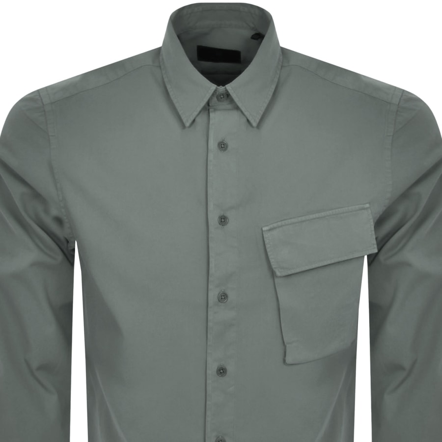 Image number 3 for Belstaff Scale Long Sleeved Shirt Green