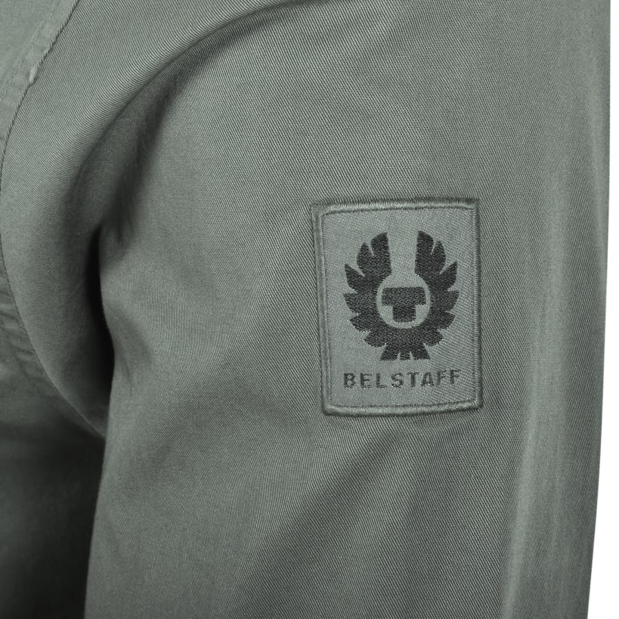 Image number 4 for Belstaff Scale Long Sleeved Shirt Green