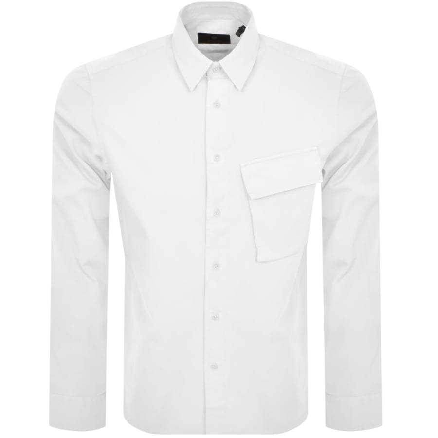 Image number 2 for Belstaff Scale Long Sleeved Shirt White
