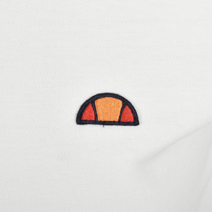 Image number 3 for Ellesse Rooks Tipped Polo T Shirt White