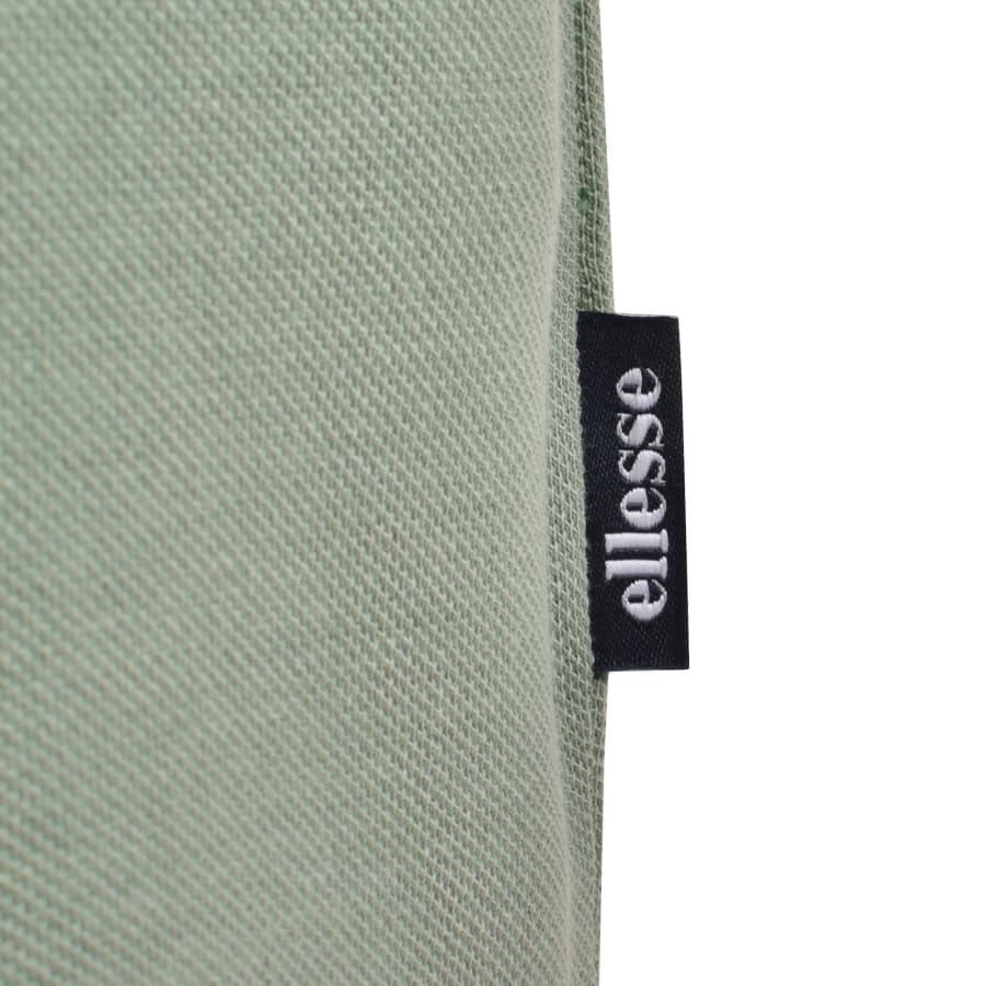 Image number 4 for Ellesse Rooks Tipped Polo T Shirt Green