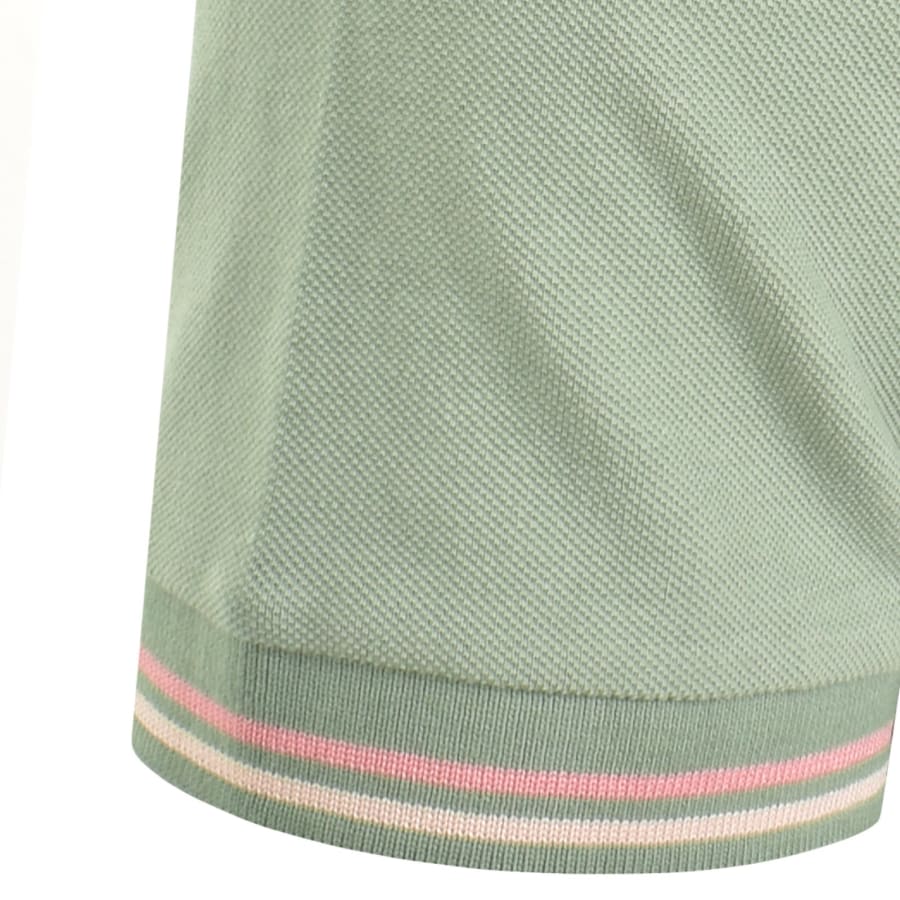 Image number 5 for Ellesse Rooks Tipped Polo T Shirt Green