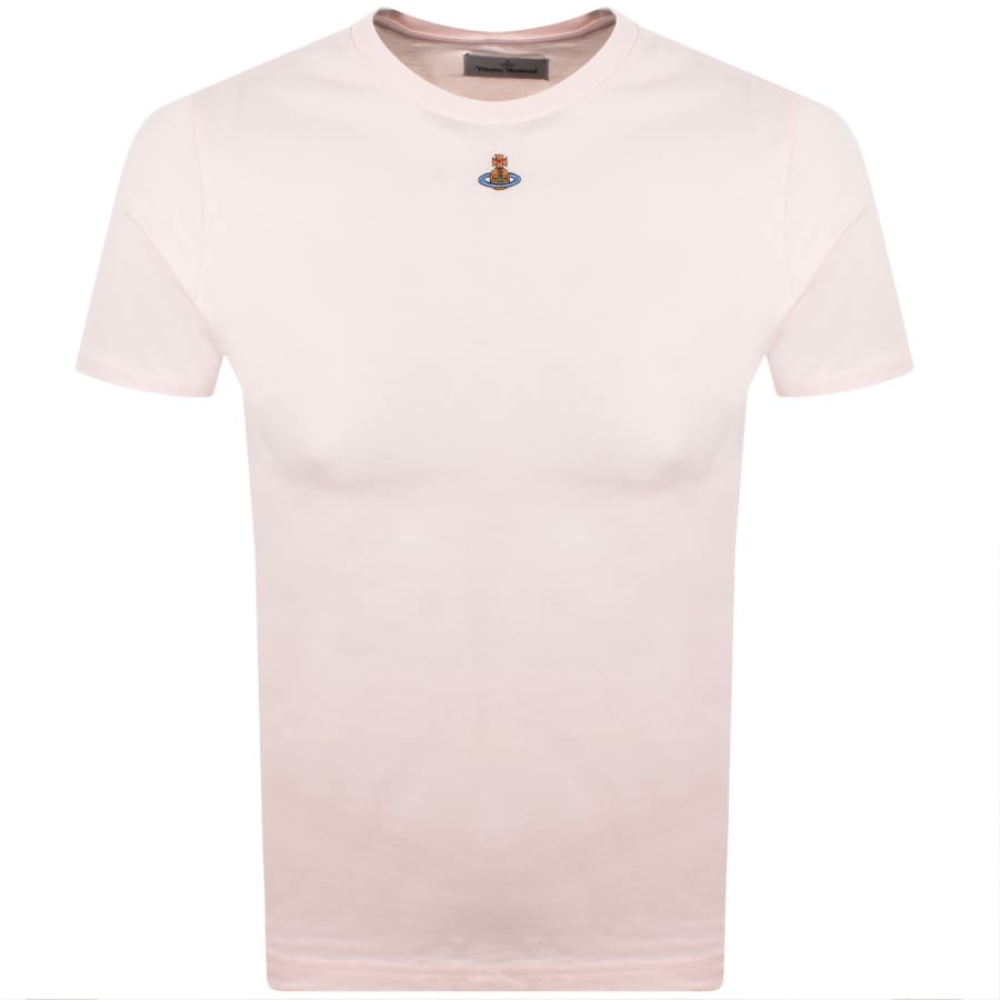 Image number 1 for Vivienne Westwood Orb Peru T Shirt Blush Pink