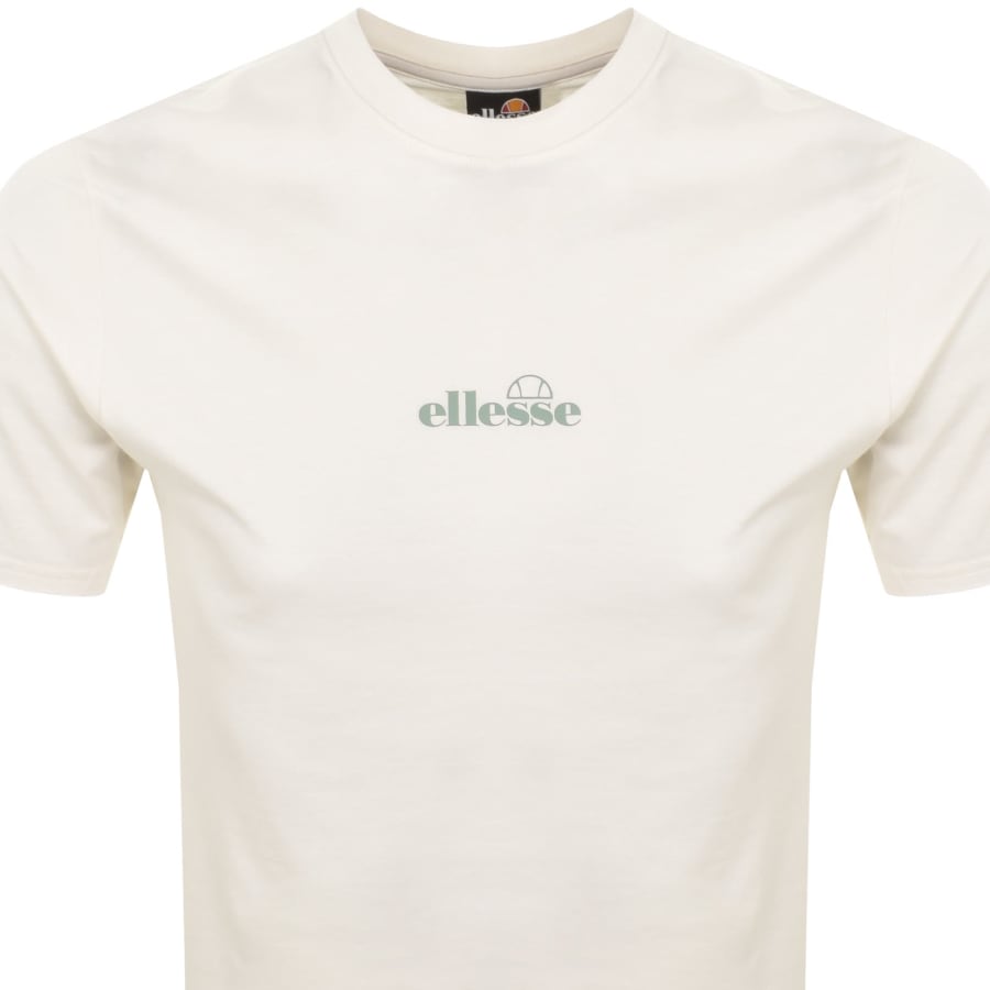 Image number 2 for Ellesse Ollio Logo T Shirt Off White