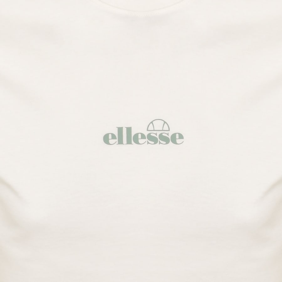 Image number 3 for Ellesse Ollio Logo T Shirt Off White