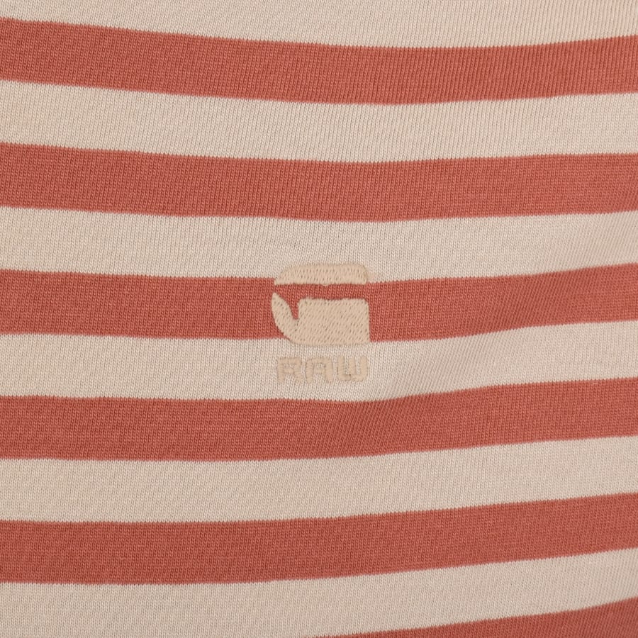 Image number 3 for G-Star Nifious Striped T Shirt Beige