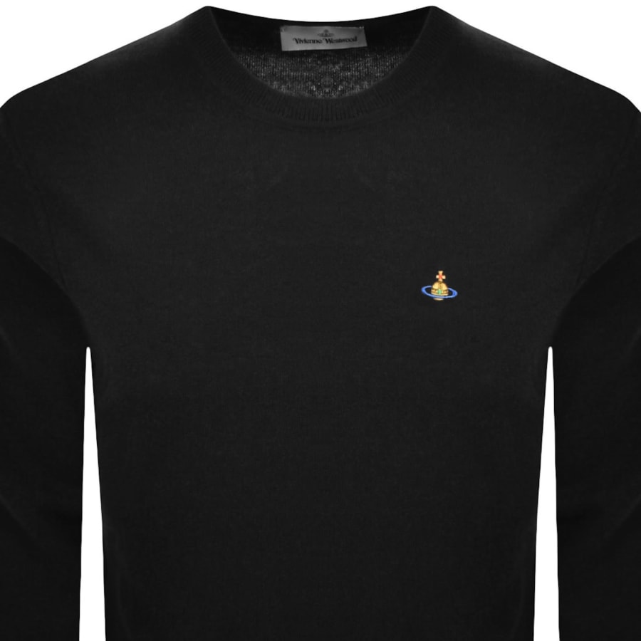 Image number 2 for Vivienne Westwood Alex Round Neck Jumper Black