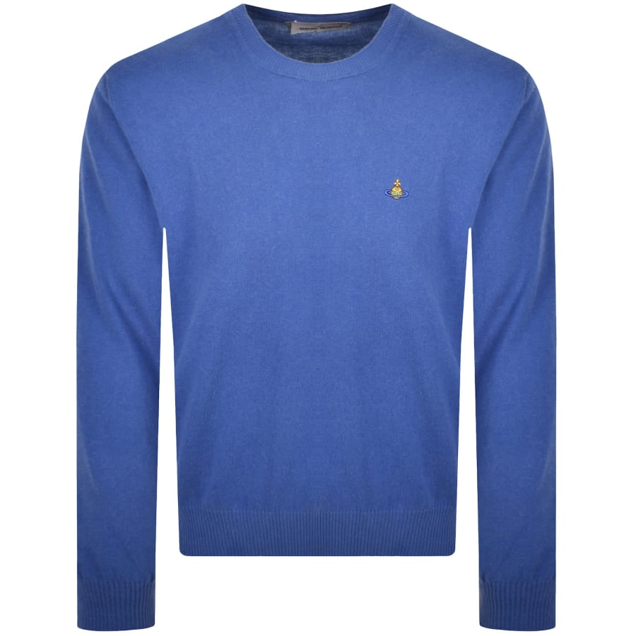 Image number 1 for Vivienne Westwood Alex Round Neck Jumper Blue