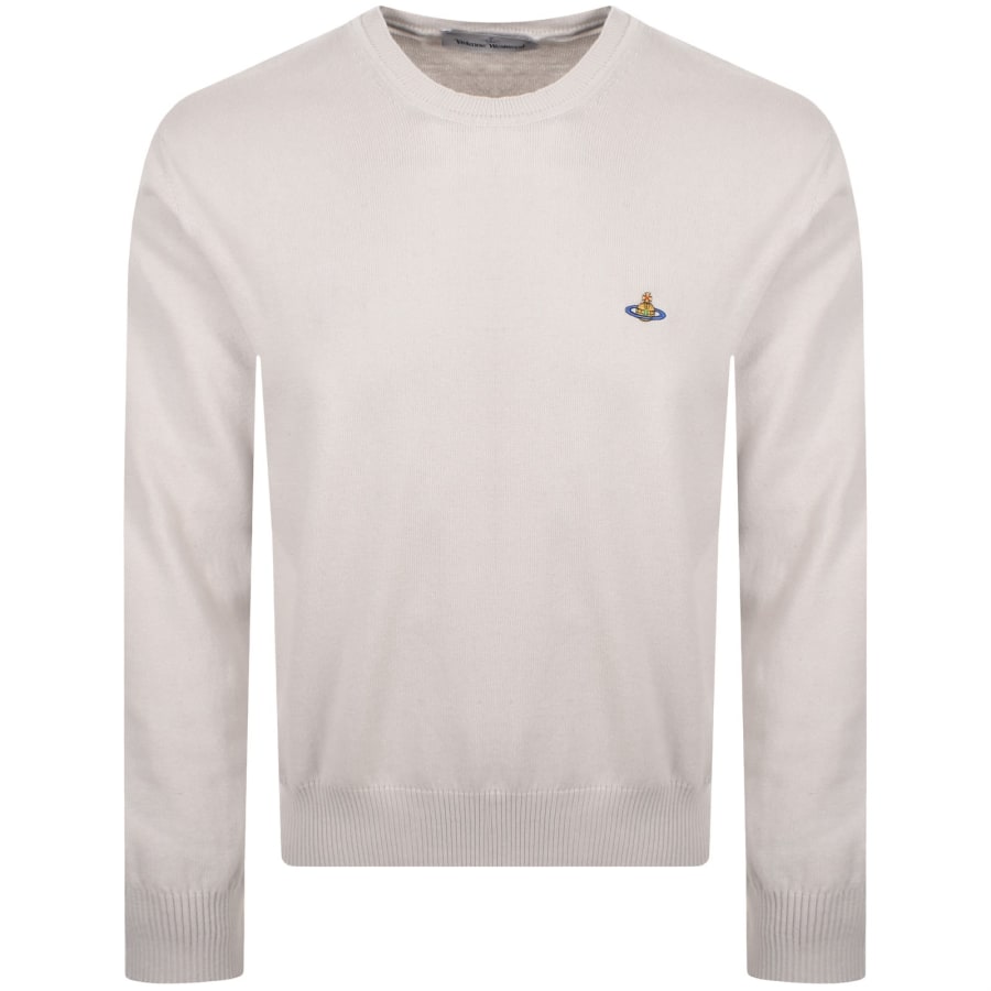 Image number 1 for Vivienne Westwood Alex Round Neck Jumper Beige