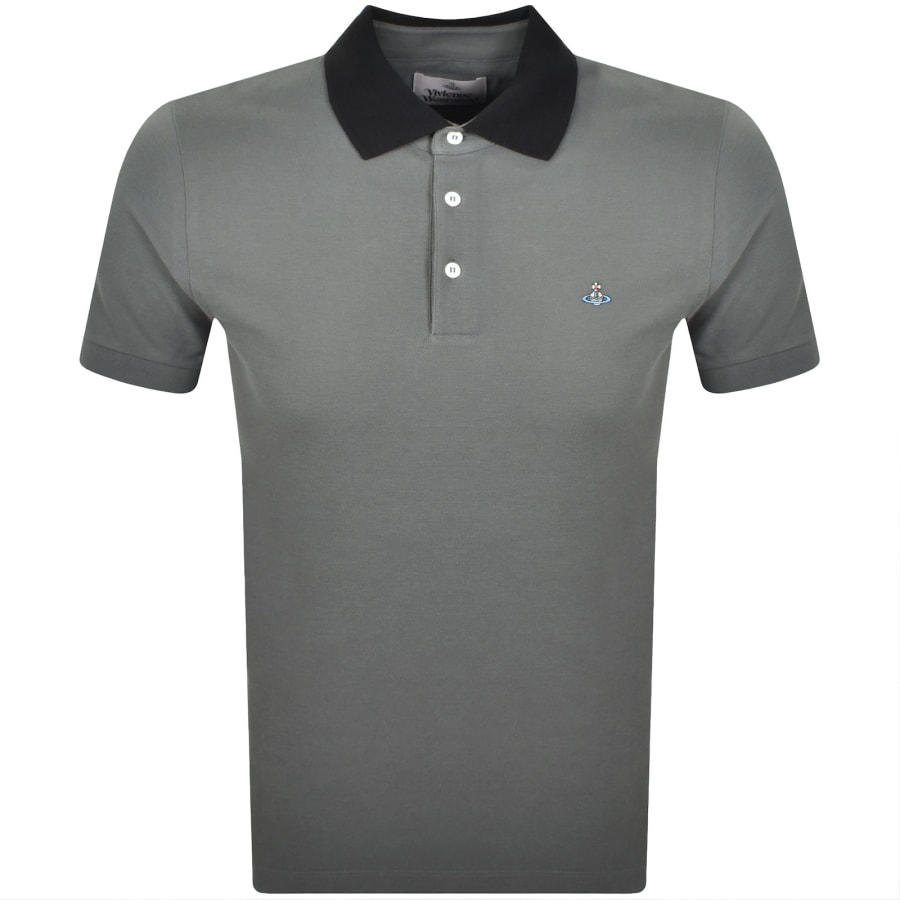 Image number 1 for Vivienne Westwood Classic Polo T Shirt Grey