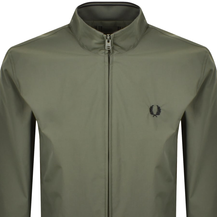 Image number 2 for Fred Perry Brentham Jacket Laurel Wreath Green