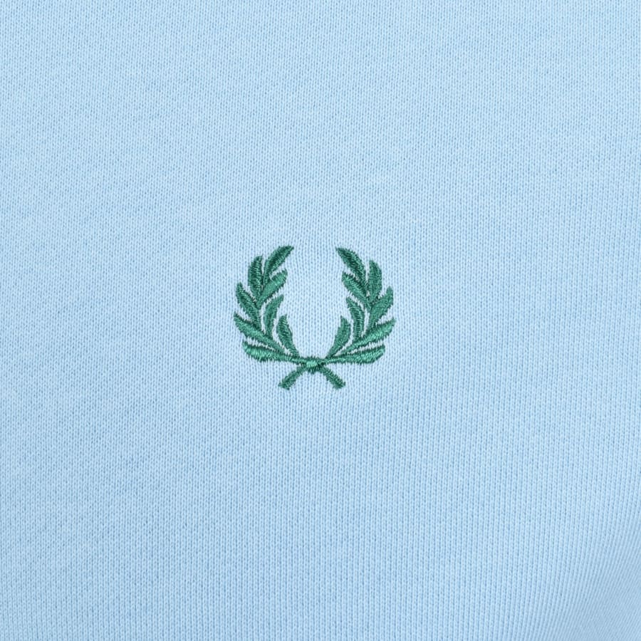Image number 3 for Fred Perry Crew Neck Sweatshirt Track Blue