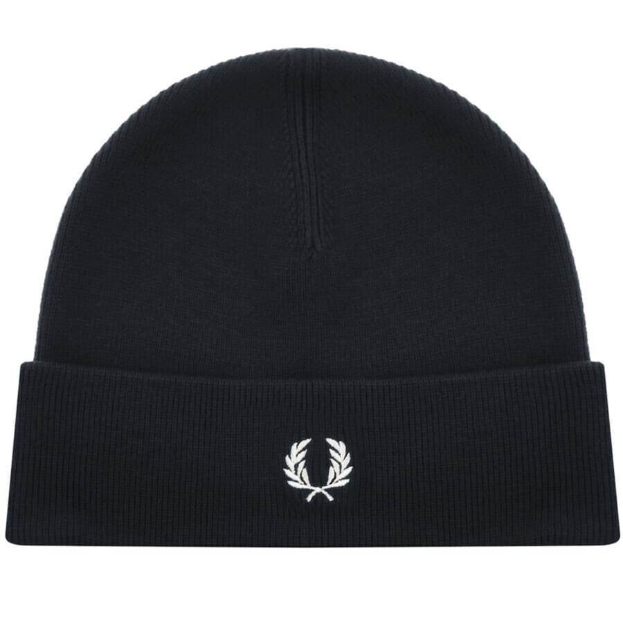Image number 1 for Fred Perry Classic Beanie Hat Navy
