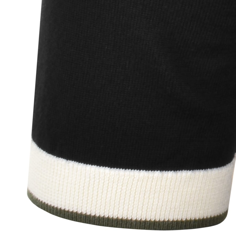 Image number 5 for Fred Perry Tipped Knit Polo T Shirt Black