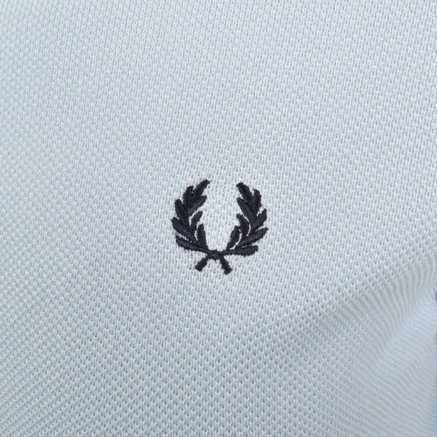 Image number 3 for Fred Perry Pique Stitch Knit T Shirt Blue