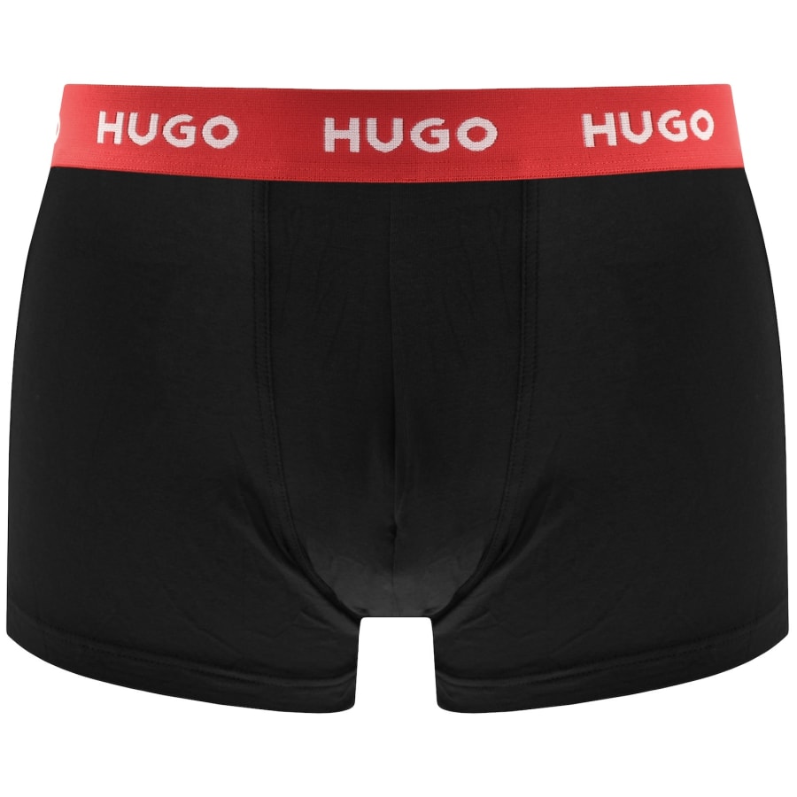 Image number 4 for HUGO 3 Pack Boxer Briefs Black