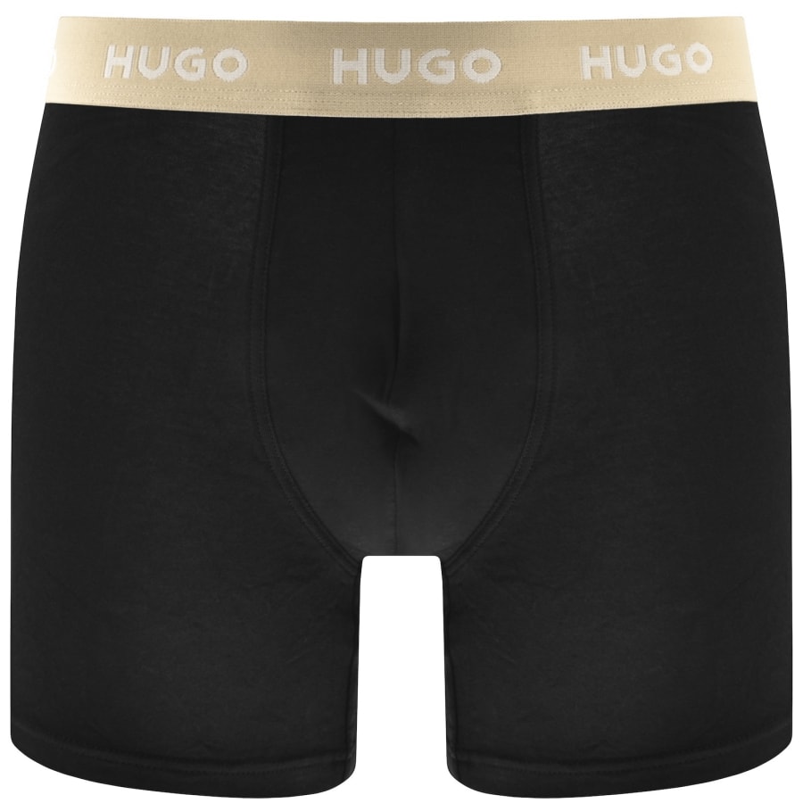Image number 2 for HUGO 3 Pack Boxer Briefs Black