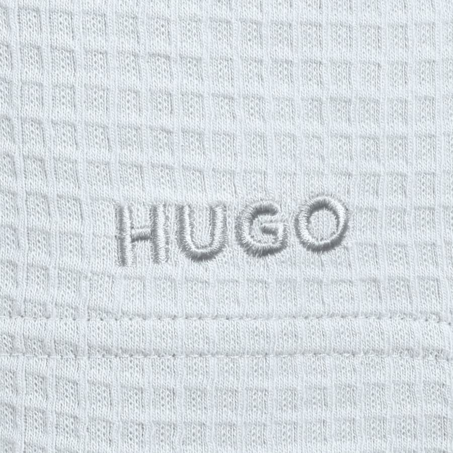 Image number 3 for HUGO Austin Waffle Shorts Light Grey