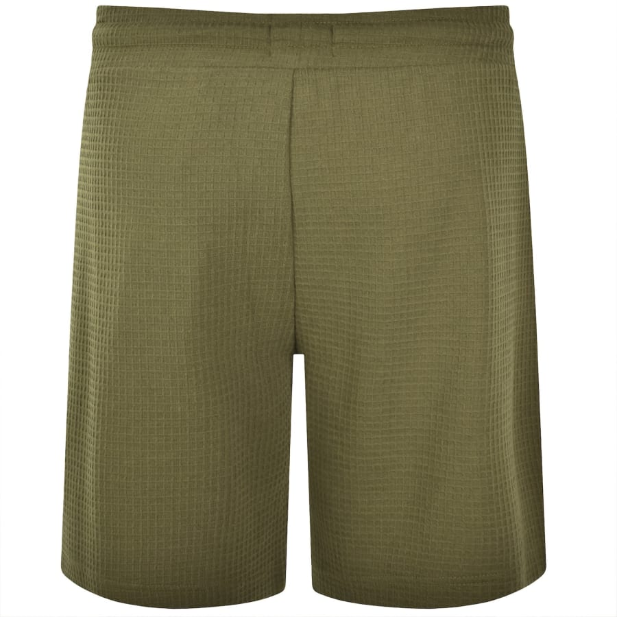 Image number 2 for HUGO Austin Waffle Shorts Green