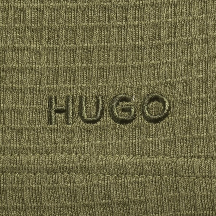 Image number 3 for HUGO Austin Waffle Shorts Green